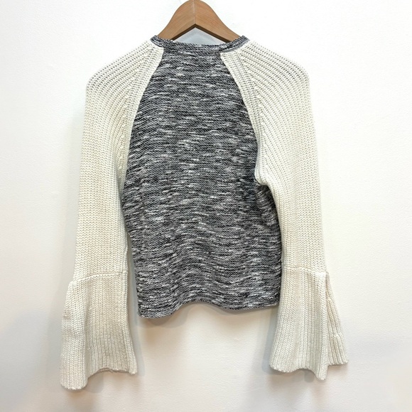 Anthropologie Dolan Boho Mixed Media Raglan Bell Sleeve Chunky Knit Sweater XS - Picture 8 of 15